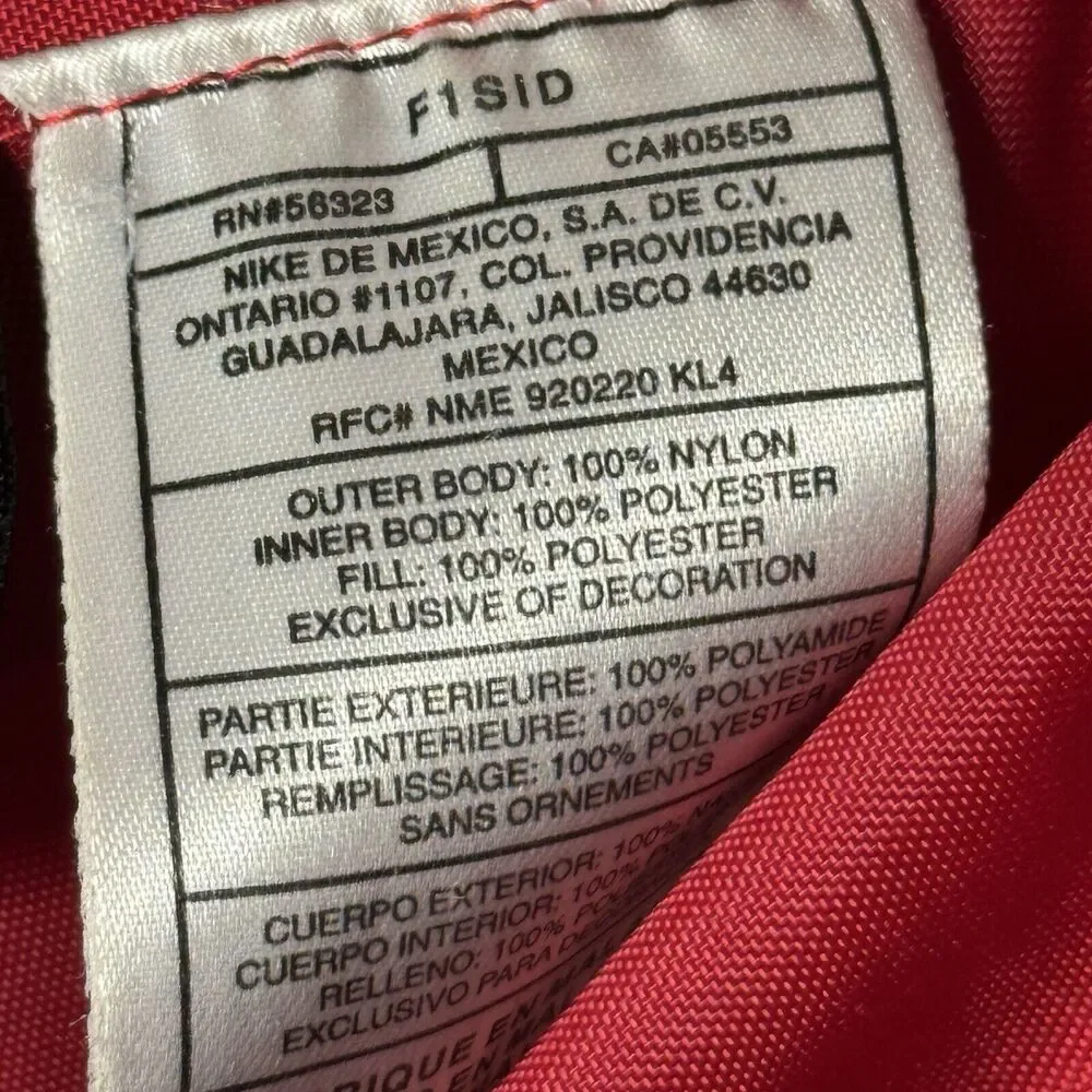 Mens Nike Sportswear Reversible Hood Coat Jacket Nylon Fleece‎ Red Size XL F1SID